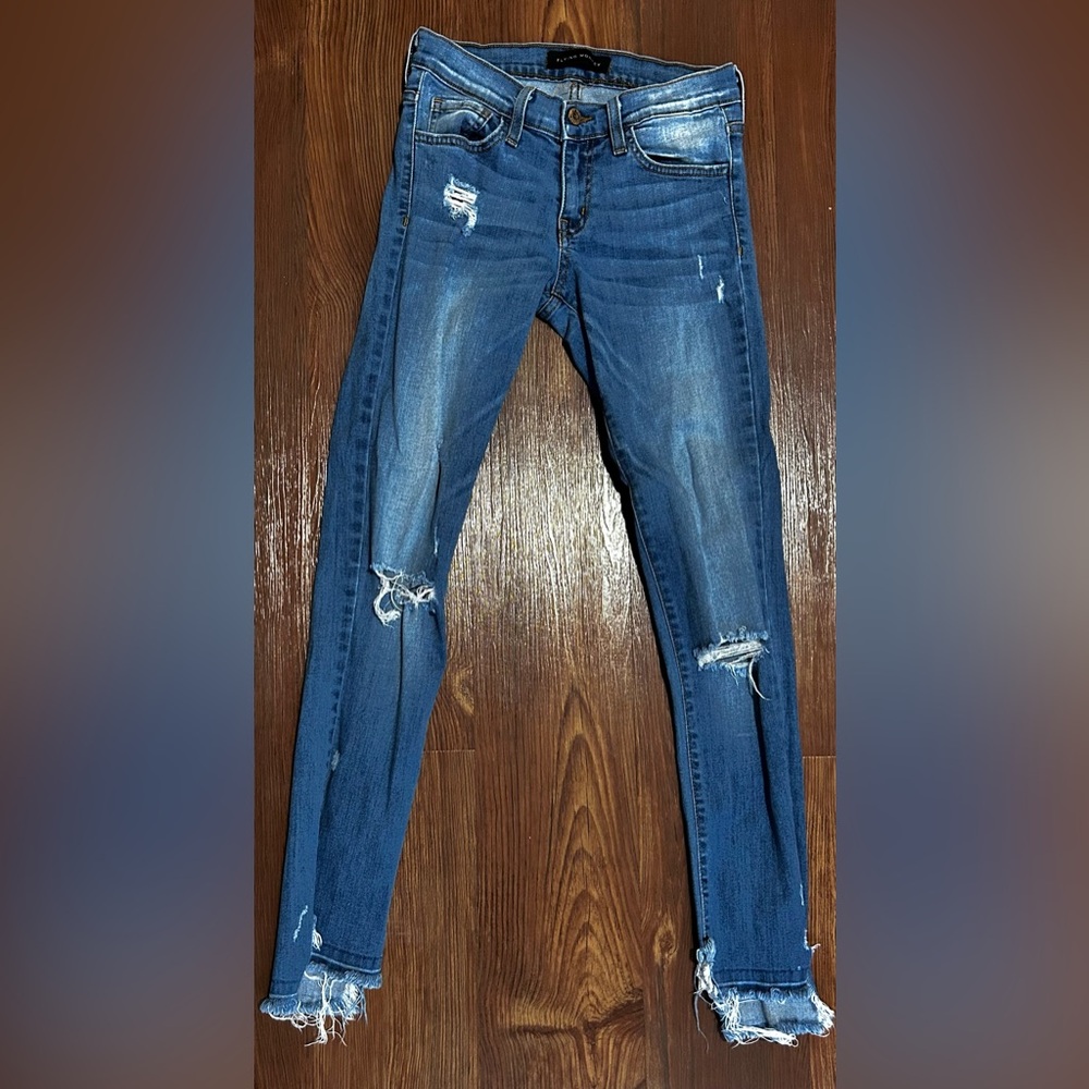 Size 25 flying monkey frayed hem jeans